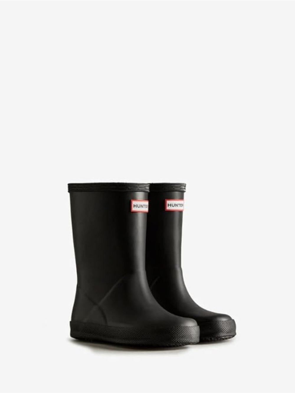 Hunter Black Kids Short Wellington Boots